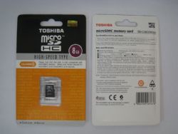 Toshiba MicroSDHC 8G CL4, Asia Pack